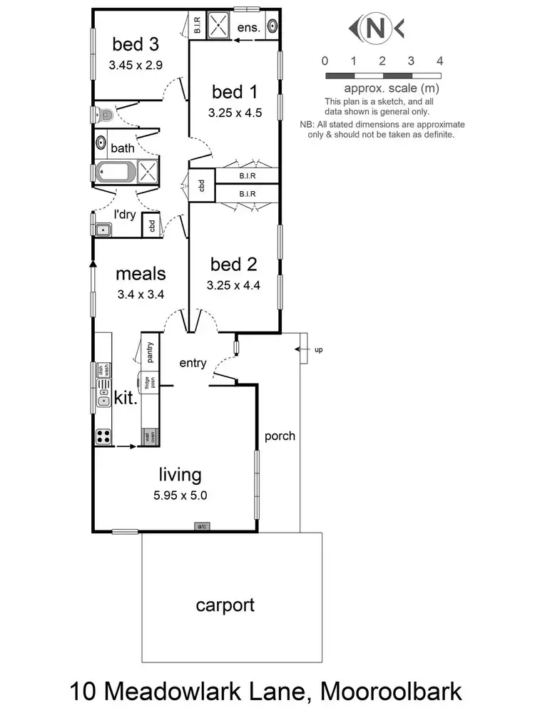 Floorplan of Homely house listing, 10 Meadowlark Lane, Mooroolbark VIC 3138