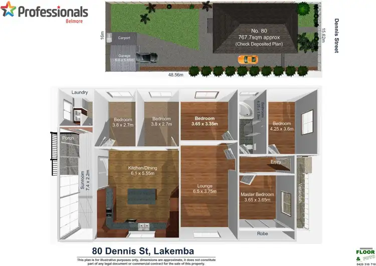 Floorplan of Homely house listing, 80 Dennis Street, Lakemba NSW 2195