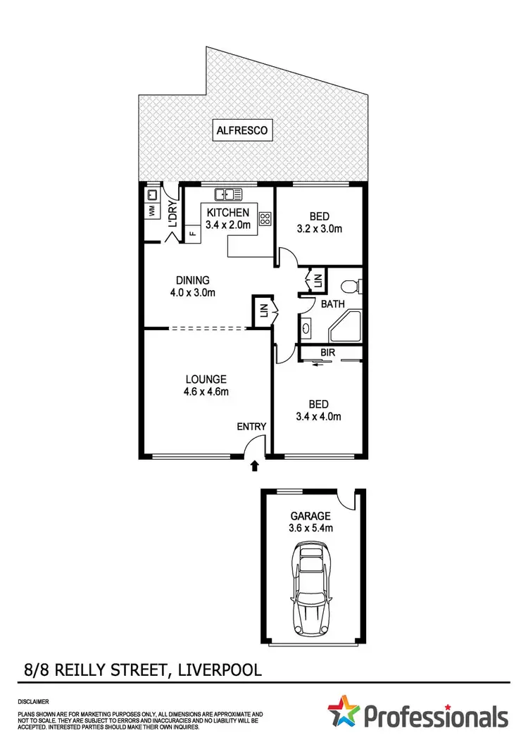 Floorplan of Homely villa listing, 8/8 Reilly Street, Liverpool NSW 2170