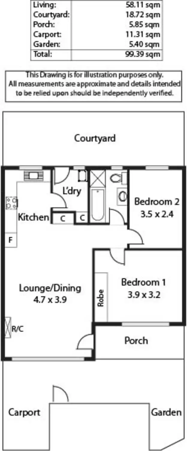 Floorplan of Homely unit listing, 3/10 Swan Avenue, Klemzig SA 5087