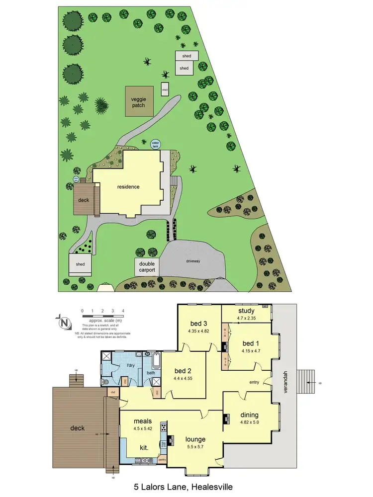 Floorplan of Homely house listing, 5 Lalors Lane, Healesville VIC 3777