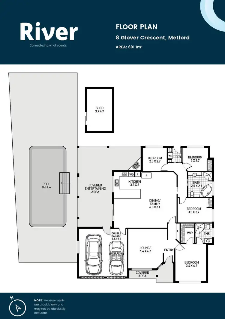 Floorplan of Homely house listing, 8 Glover Crescent, Metford NSW 2323