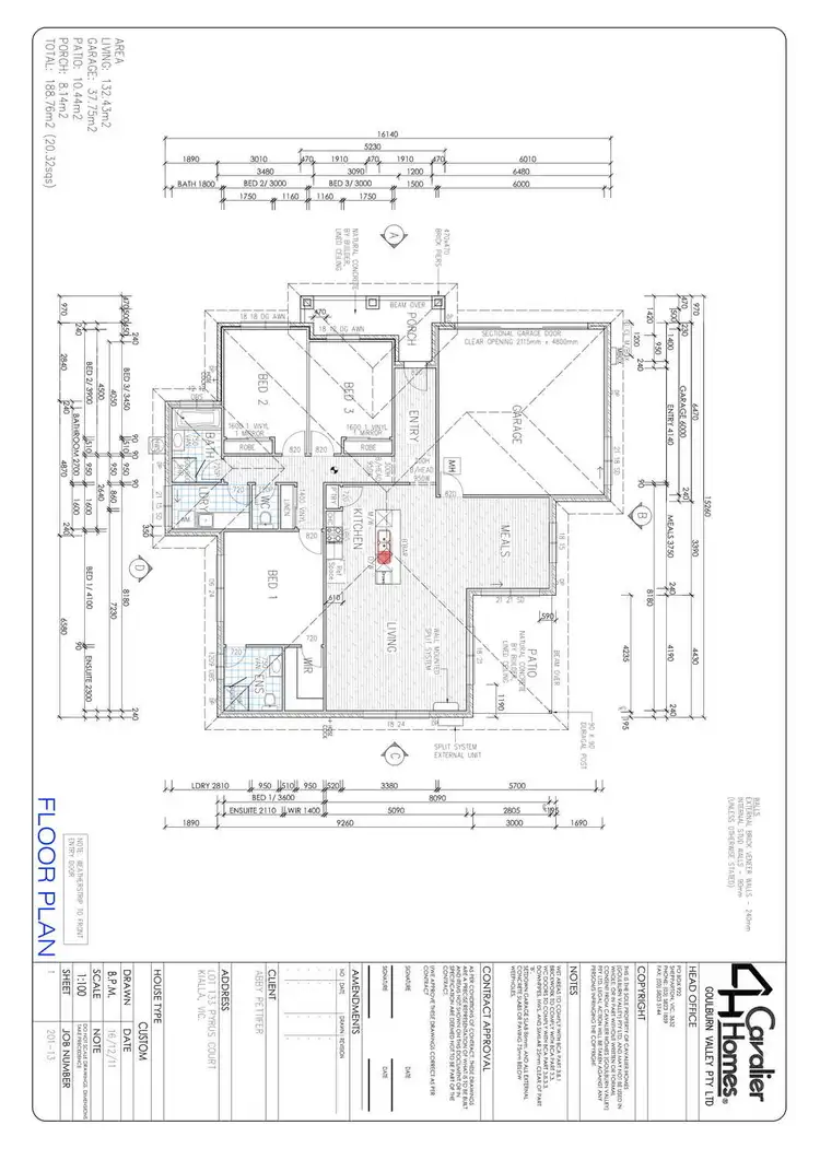 Floorplan of Homely townhouse listing, 9 Pyrus Court, Kialla VIC 3631