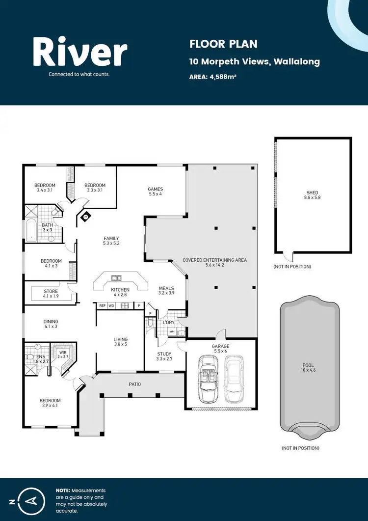 Floorplan of Homely rural property listing, 10 Morpeth Views, Wallalong NSW 2320