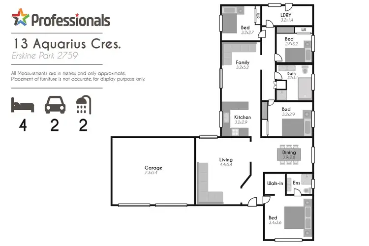 Floorplan of Homely house listing, 13 Aquarius Crescent, Erskine Park NSW 2759