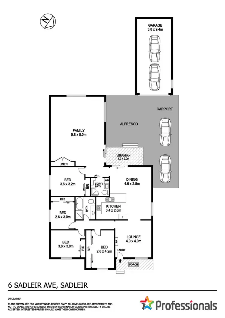 Floorplan of Homely house listing, 6 Sadleir Avenue, Sadleir NSW 2168
