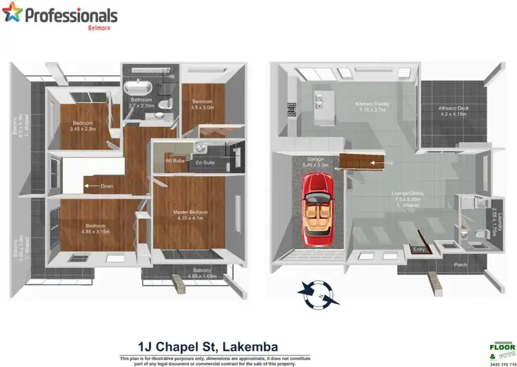 Floorplan of Homely semi-detached listing, 1J Chapel Street, Lakemba NSW 2195