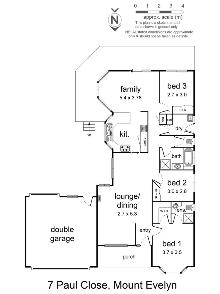 Floorplan of Homely house listing, 7 Paul Close, Mount Evelyn VIC 3796