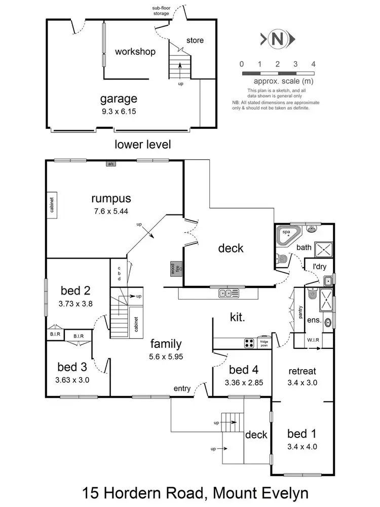 Floorplan of Homely house listing, 15 Hordern Road, Mount Evelyn VIC 3796