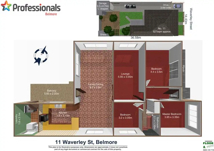Floorplan of Homely house listing, 11 Waverley Street, Belmore NSW 2192