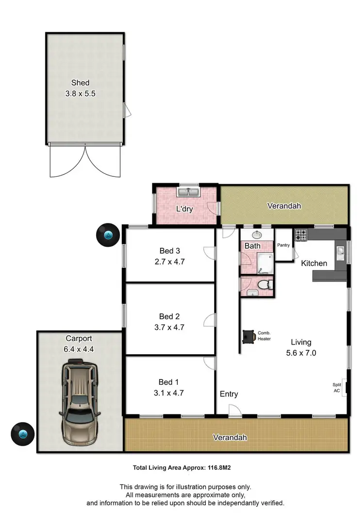 Floorplan of Homely house listing, 12 Field Street, Normanville SA 5204