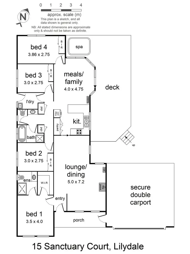 Floorplan of Homely house listing, 15 Sanctuary Court, Lilydale VIC 3140