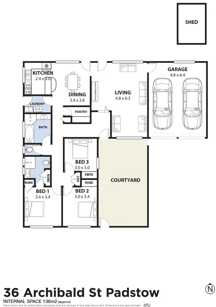 Floorplan of Homely house listing, 36 Archibald Street, Padstow NSW 2211