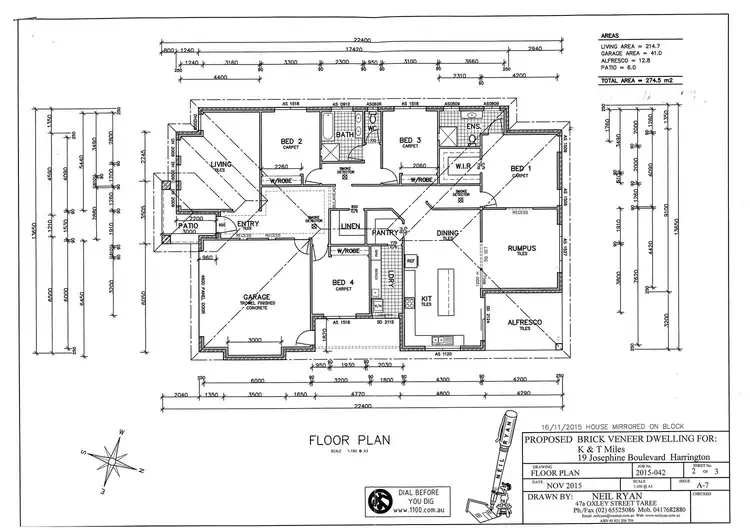 Floorplan of Homely house listing, 19 Josephine Boulevard, Harrington NSW 2427