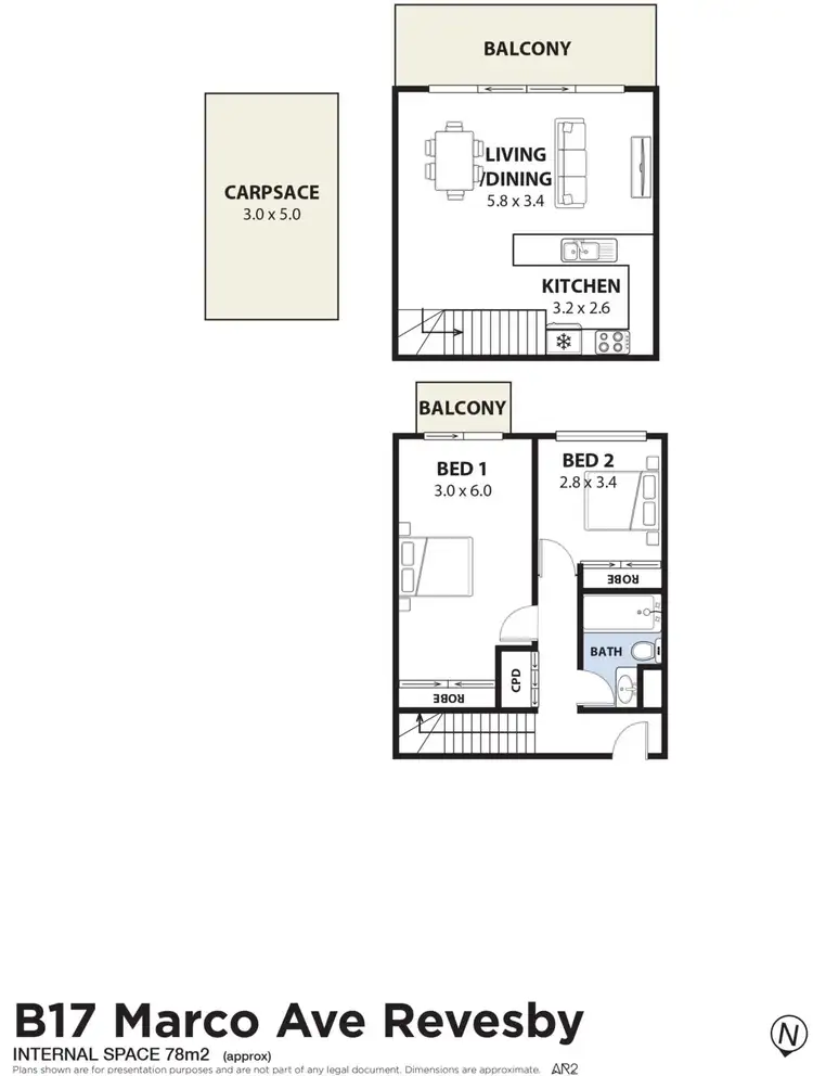Floorplan of Homely apartment listing, B17/19-29 Marco Avenue, Revesby NSW 2212