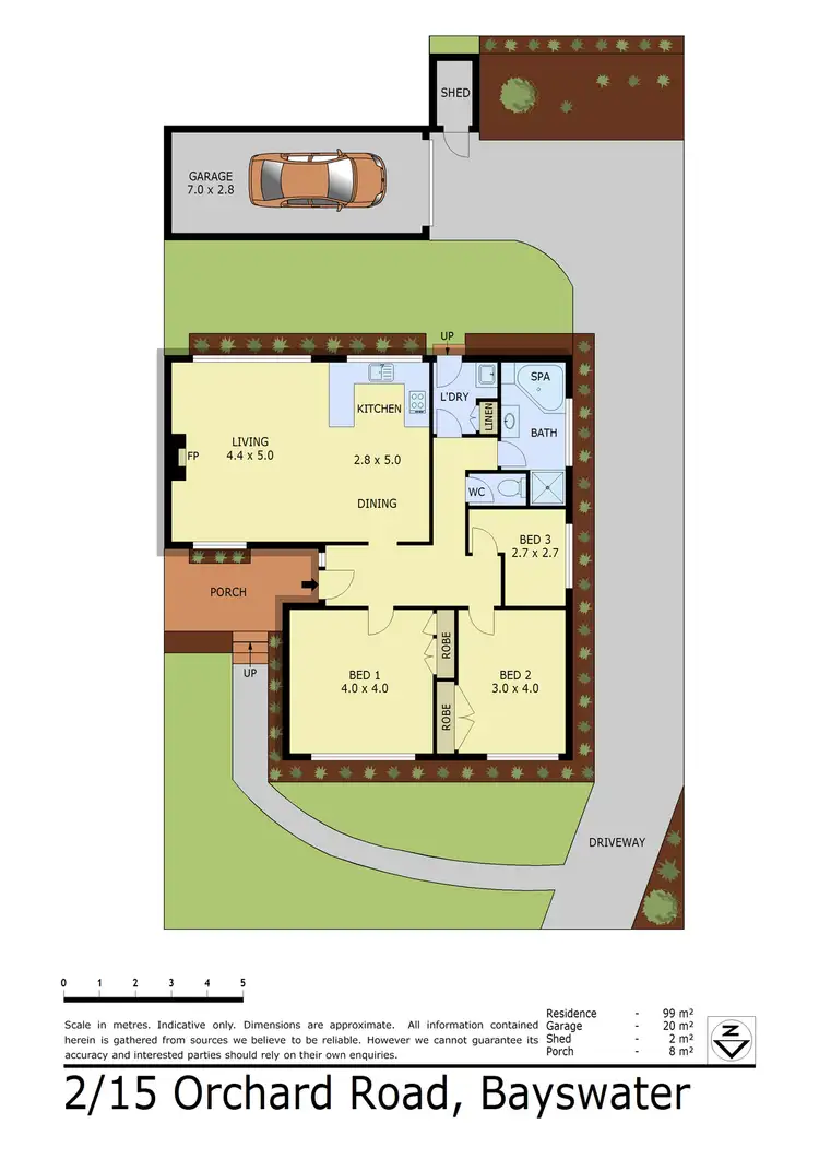 Floorplan of Homely unit listing, 2/15 Orchard Road, Bayswater VIC 3153