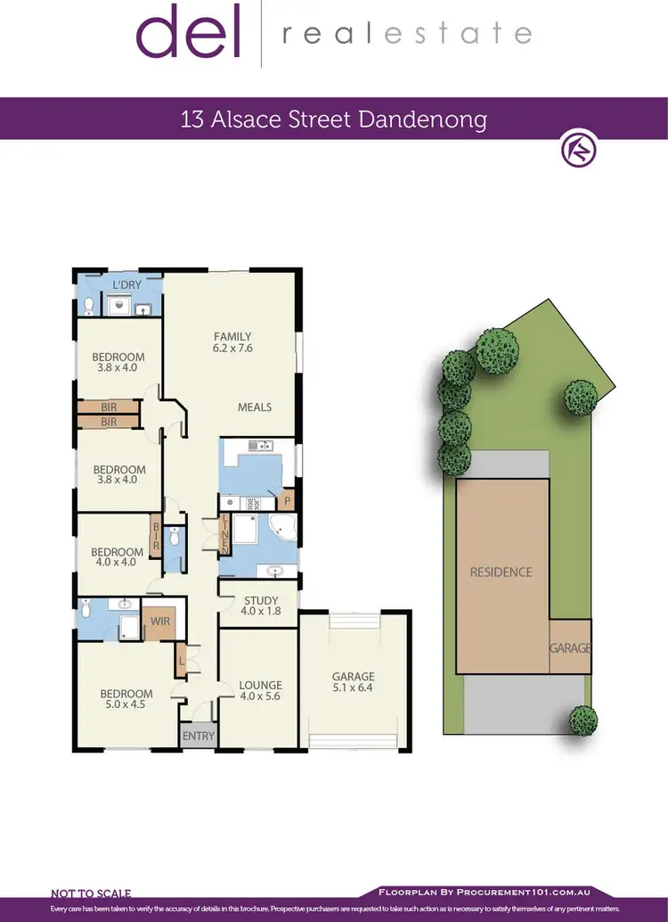 Floorplan of Homely house listing, 13 Alsace Street, Dandenong VIC 3175