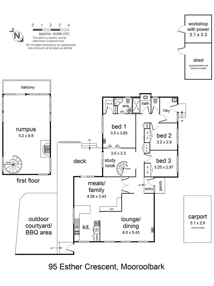 Floorplan of Homely house listing, 95 Esther Crescent, Mooroolbark VIC 3138