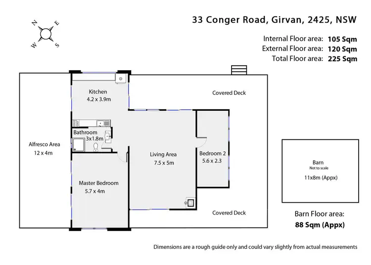 Floorplan of Homely rural property listing, 33 Conger Road, Girvan NSW 2425
