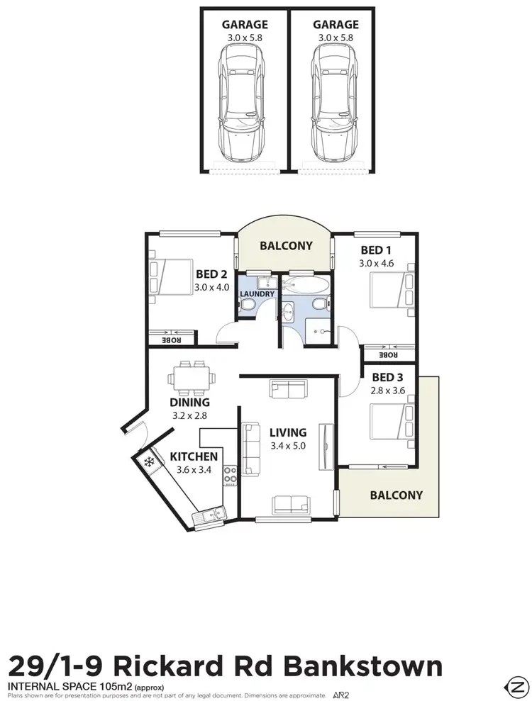 Floorplan of Homely unit listing, 29/1-9 Rickard Road, Bankstown NSW 2200
