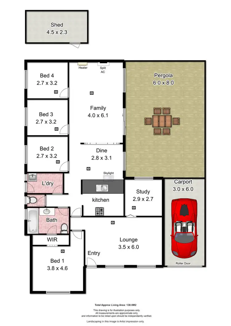 Floorplan of Homely house listing, 10 Greenlees Parade, Aldinga Beach SA 5173