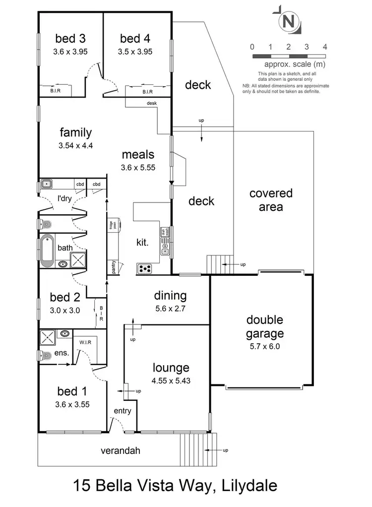 Floorplan of Homely house listing, 15 Bella Vista Way, Lilydale VIC 3140