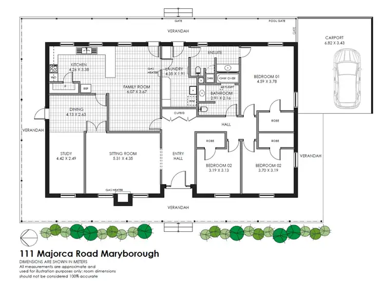 Floorplan of Homely house listing, 111 Majorca Road, Maryborough VIC 3465
