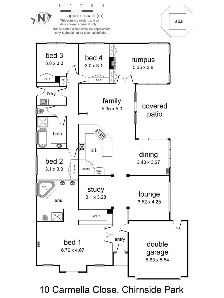 Floorplan of Homely house listing, 10 Carmella Close, Chirnside Park VIC 3116