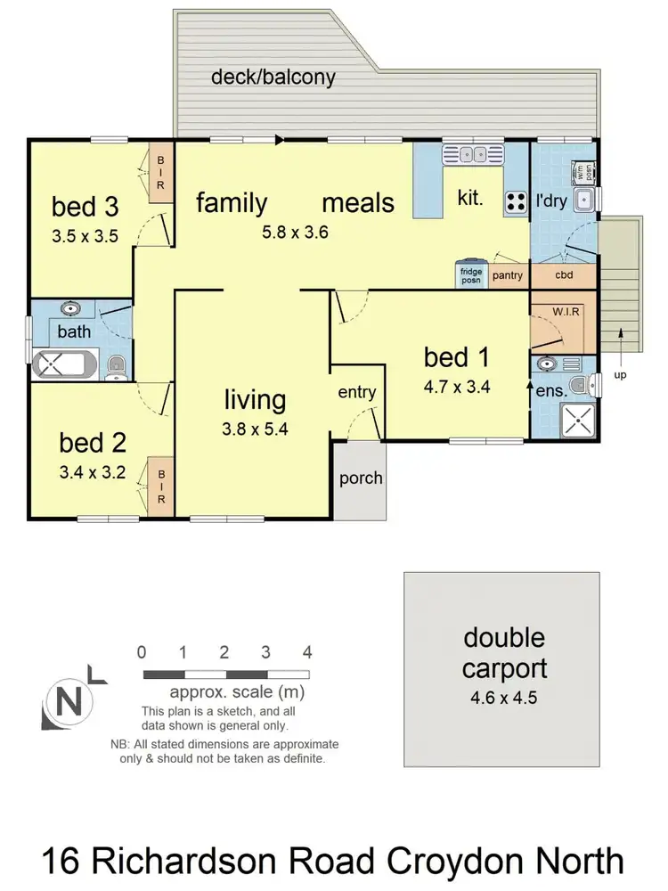 Floorplan of Homely house listing, 16 Richardson Road, Croydon North VIC 3136