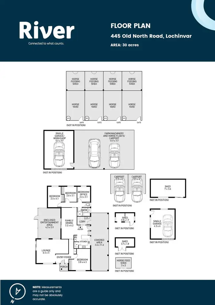 Floorplan of Homely rural property listing, 445 Old North Road, Lochinvar NSW 2321
