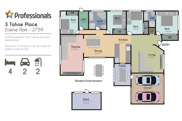 Floorplan of Homely house listing, 3 Tahoe Place, Erskine Park NSW 2759