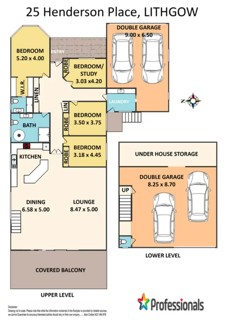 Floorplan of Homely house listing, 25 Henderson Place, Lithgow NSW 2790