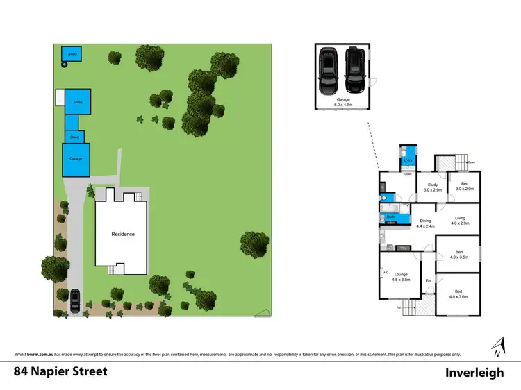 Floorplan of Homely house listing, 83 Napier Street, Inverleigh VIC 3321