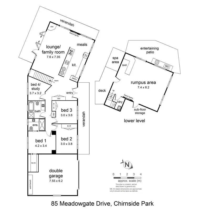 Floorplan of Homely house listing, 85 Meadowgate Drive, Chirnside Park VIC 3116