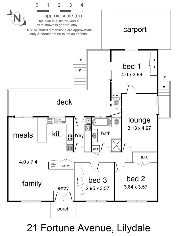 Floorplan of Homely house listing, 21 Fortune Avenue, Lilydale VIC 3140