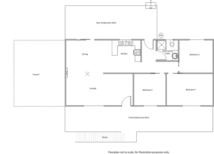 Floorplan of Homely house listing, 3 Second Street, Port Moorowie SA 5576
