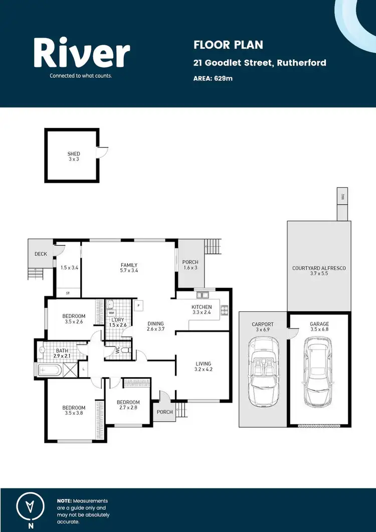 Floorplan of Homely house listing, 21 Goodlet Street, Rutherford NSW 2320