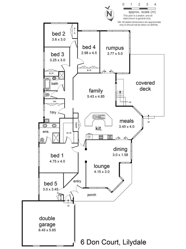 Floorplan of Homely house listing, 6 Don Court, Lilydale VIC 3140