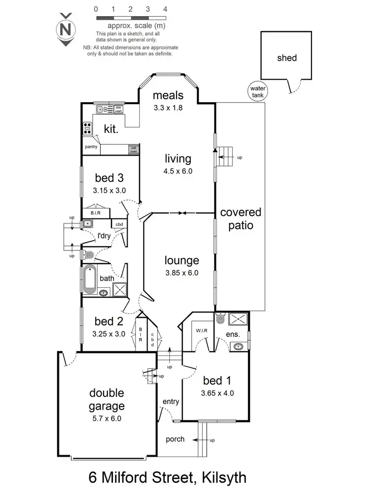 Floorplan of Homely house listing, 6 Milford Street, Kilsyth VIC 3137