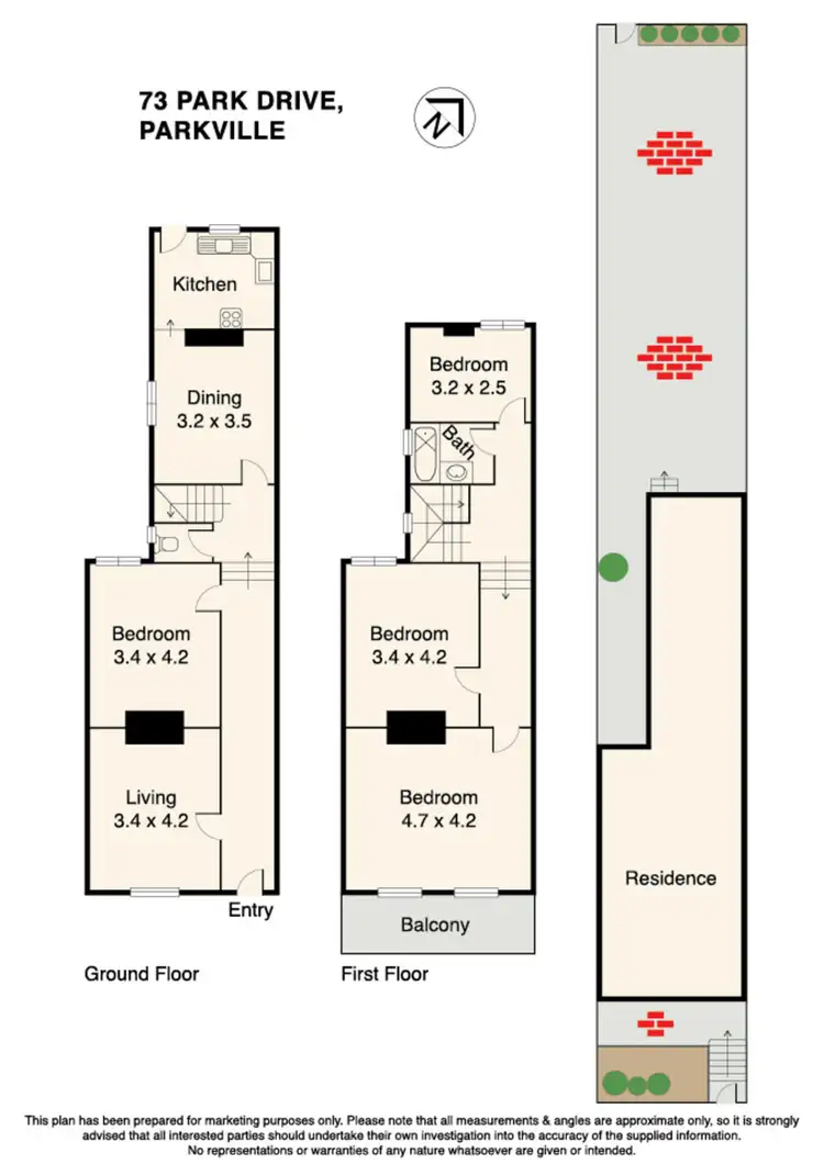 Floorplan of Homely house listing, 73 Park Drive, Parkville VIC 3052