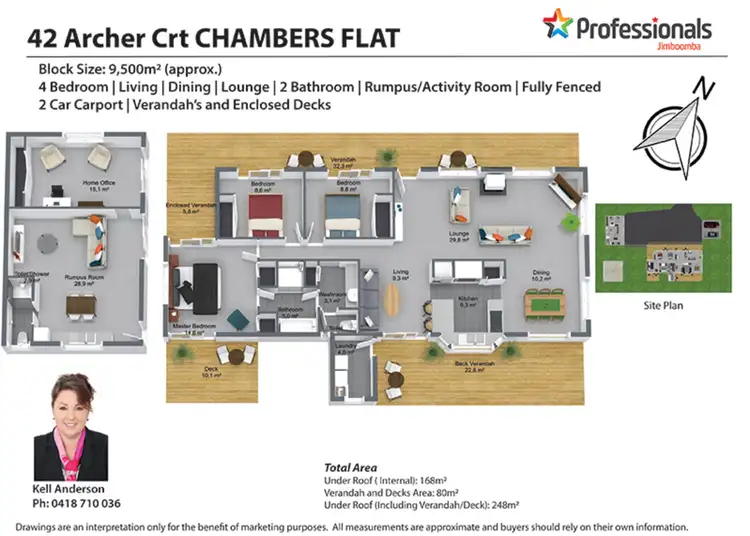 Floorplan of Homely rural property listing, 42-46 Archer Court, Chambers Flat QLD 4133
