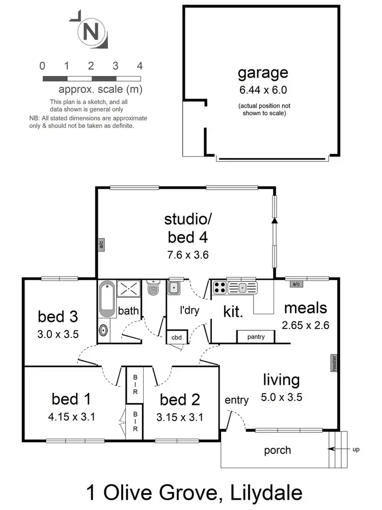 Floorplan of Homely house listing, 1 Olive Grove, Lilydale VIC 3140
