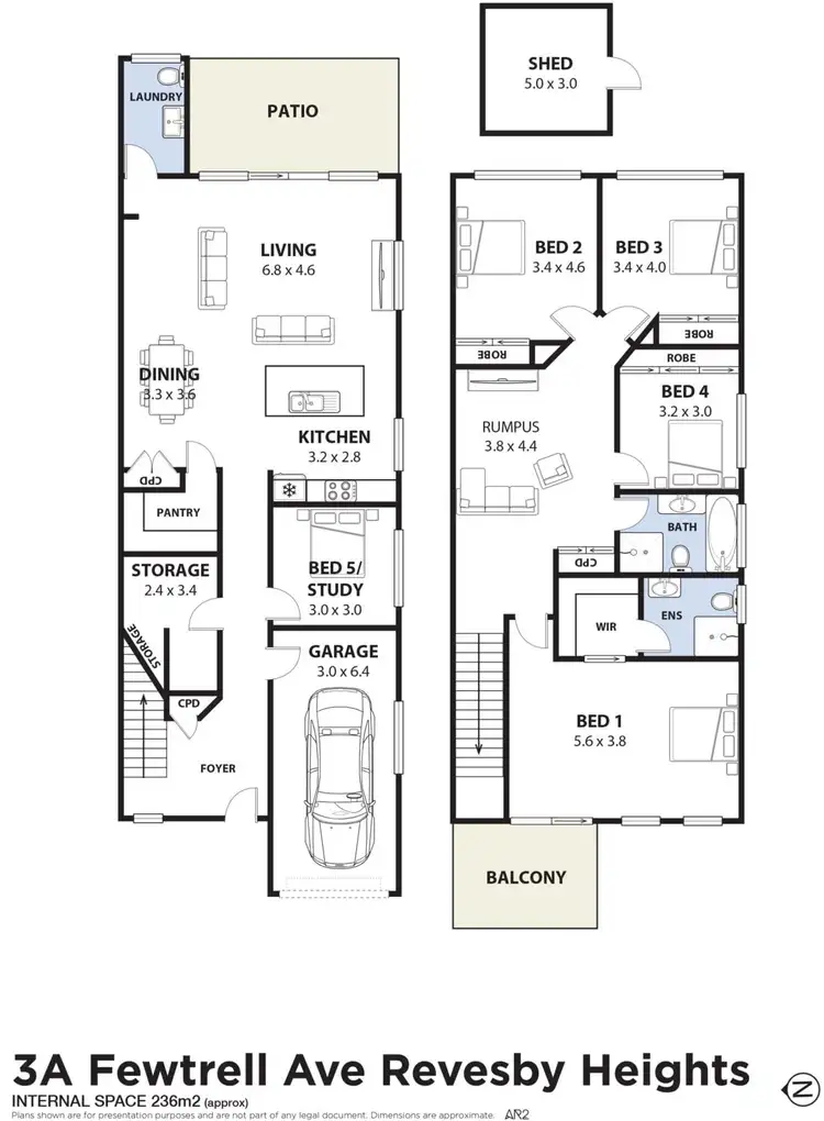 Floorplan of Homely semi-detached listing, 3A Fewtrell Avenue, Revesby Heights NSW 2212