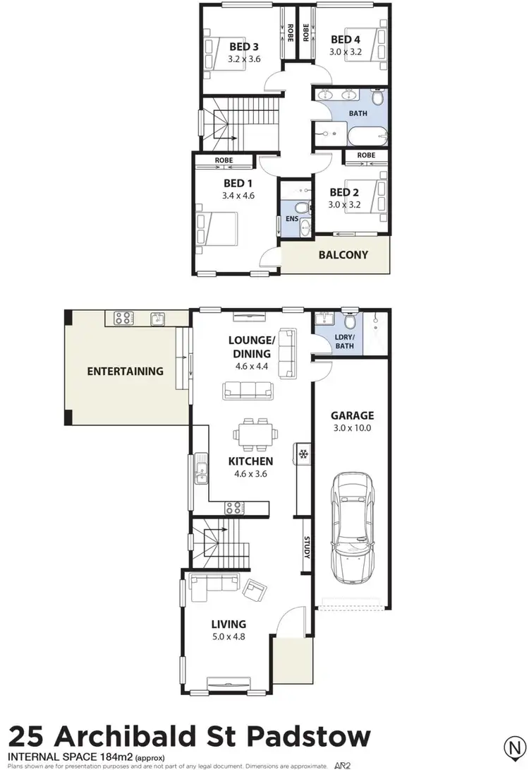 Floorplan of Homely semi-detached listing, 25 Archibald Street, Padstow NSW 2211