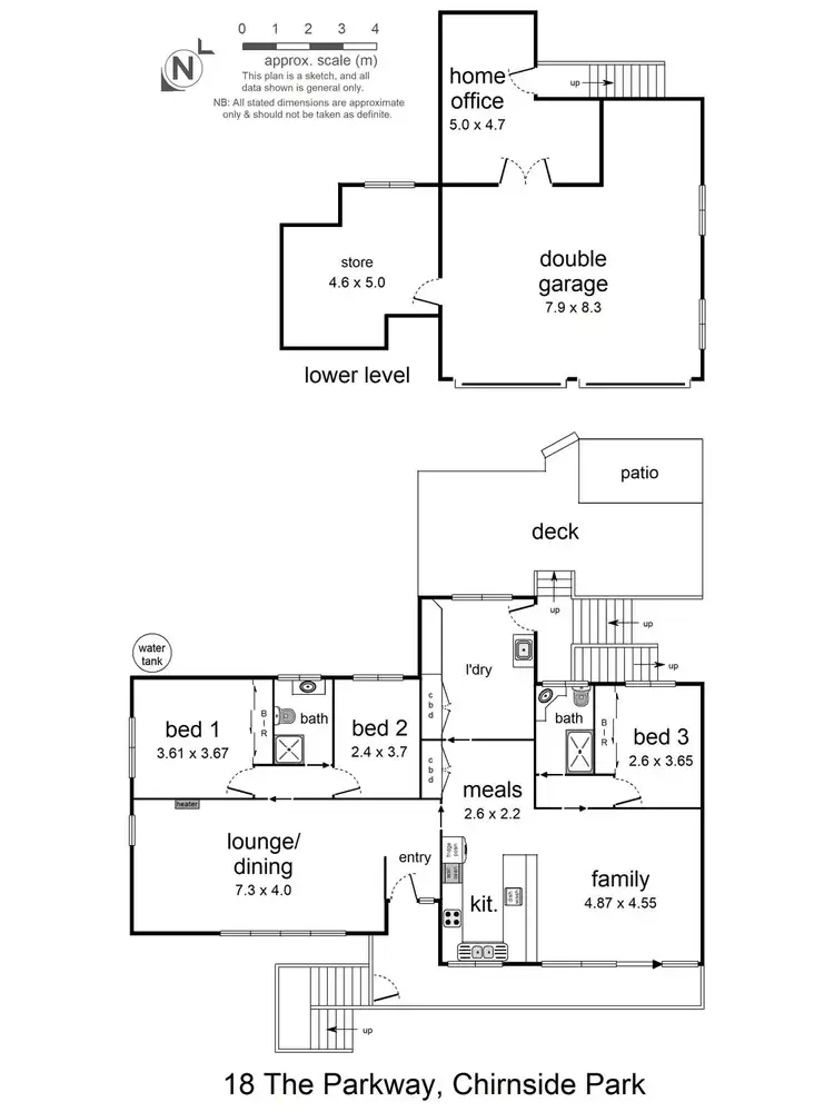 Floorplan of Homely house listing, 18 The Parkway, Chirnside Park VIC 3116