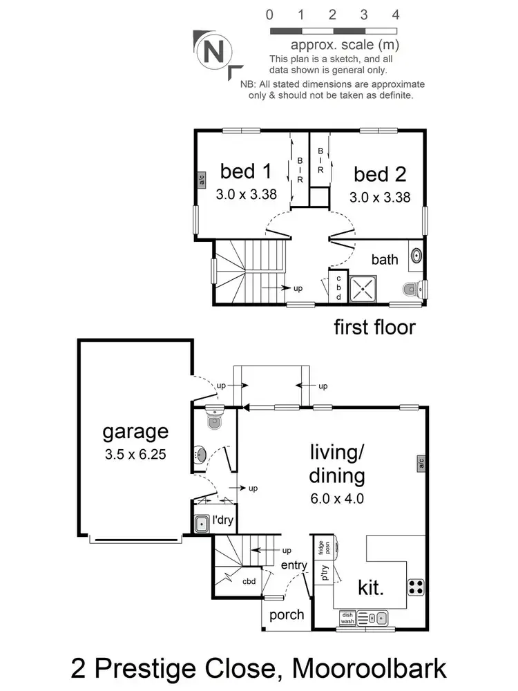 Floorplan of Homely townhouse listing, 2 Prestige Close, Mooroolbark VIC 3138