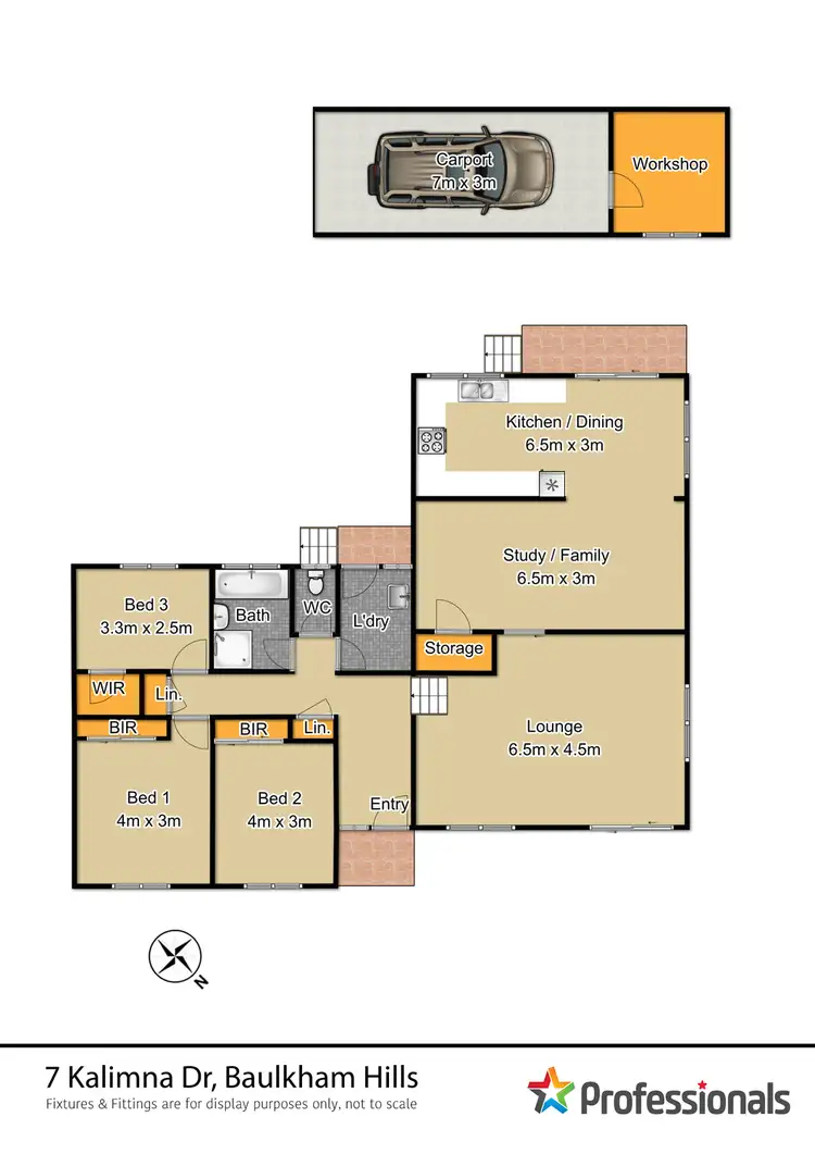 Floorplan of Homely house listing, 7 Kalimna Drive, Baulkham Hills NSW 2153