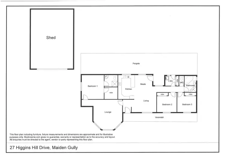 Floorplan of Homely house listing, 27 Higgins Hill Drive, Maiden Gully VIC 3551
