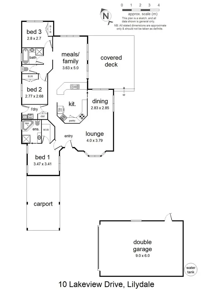 Floorplan of Homely house listing, 10 Lakeview Drive, Lilydale VIC 3140