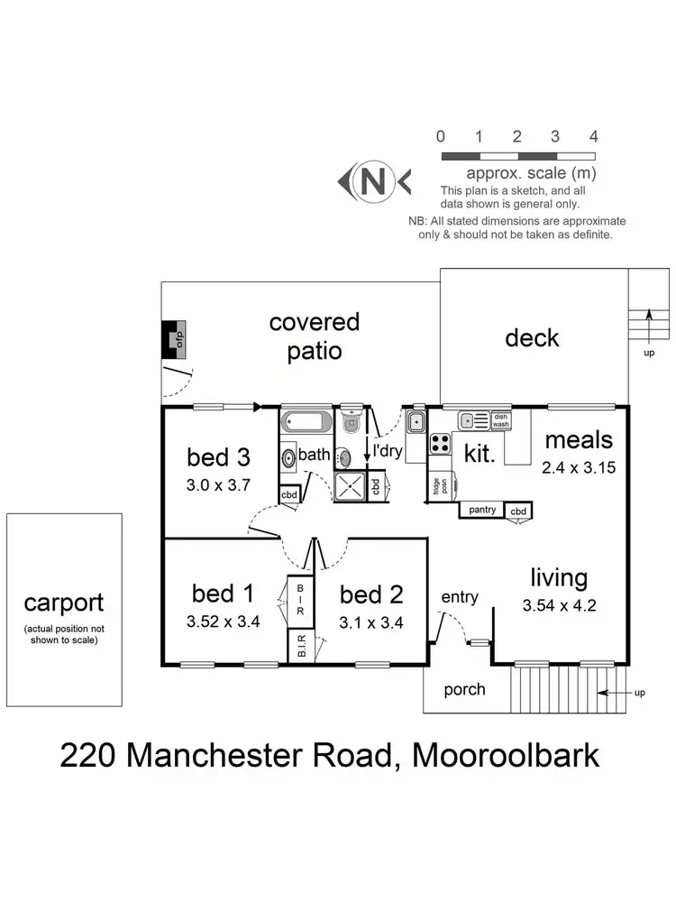Floorplan of Homely house listing, 220 Manchester Road, Mooroolbark VIC 3138